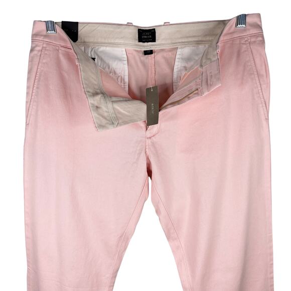 J Crew 484 Slim-Fit Stretch Chino Pant 33 x 32 Pale Pink New - Picture 6 of 11
